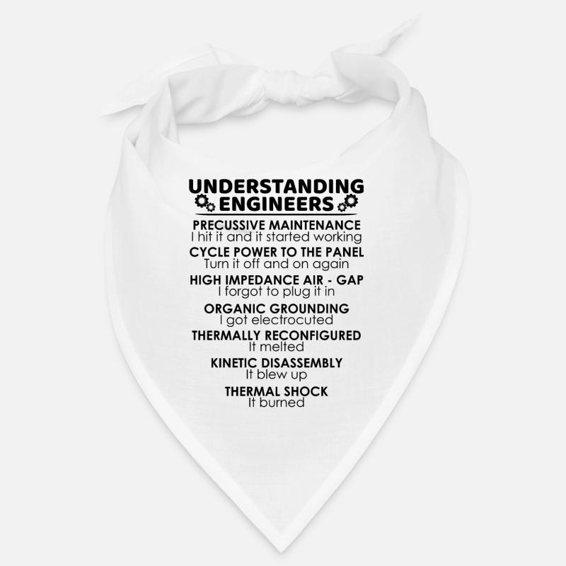 Understanding Engineers Funny Science Nerds Bandana