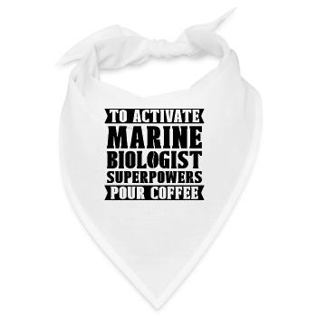 To Activate Marine Biodiversity Marine Biologist - Bandana - Weiß - Vorne