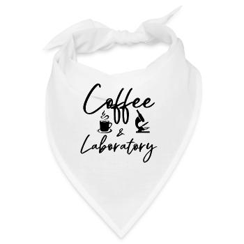 Coffee And Medical Scientist Laboratory Technician - Bandana - Weiß - Vorne