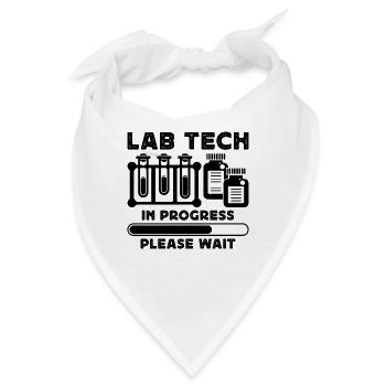 Lab Tech In Medical Science Laboratory Technician - Bandana - Weiß - Vorne