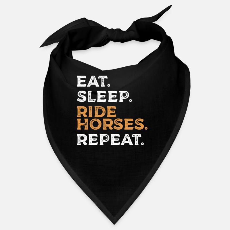 Manger Dormir Balade Chevaux Répéter Cheval Équitation Bandana