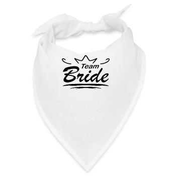 Team Braut Hochzeitsfeier - Bandana - Weiß - Vorne