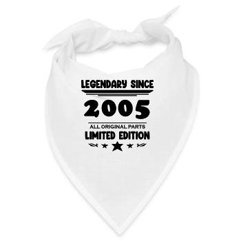2005 - Jahrgang 2005 - Baujahr 2005 - Bandana - Weiß - Vorne