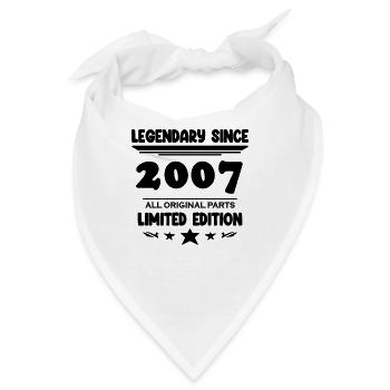 2007 - Jahrgang 2007 - Baujahr 2007 - Bandana - Weiß - Vorne