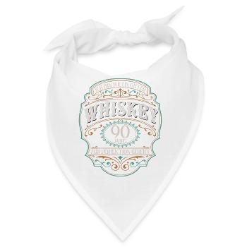 90 Jahre bin guter Whisky Whiskey 90. Geburtstag - Bandana - Weiß - Vorne