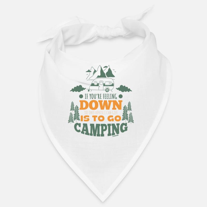 Camping gute Laune Spruch Motivation Bandana