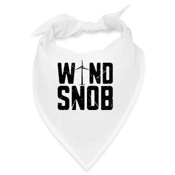 Wind Snob Windmill Green Energy Turbine Technician - Bandana - Weiß - Vorne