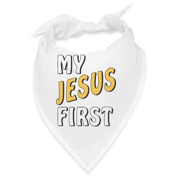 MY JESUS FIRST - Bandana - Weiß - Vorne