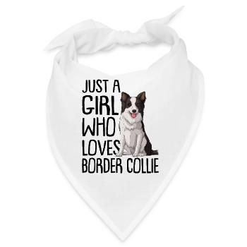 Border Collie - Bandana - Weiß - Vorne