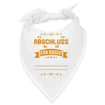 musste lange so tun als ob ich lerne Realschule - Bandana - Weiß - Vorne