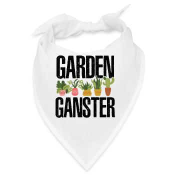 Garden Gangster Graphic Gardener Hogriculture Gard - Bandana - Weiß - Vorne
