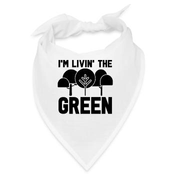 I'm Livin' The Green Environment Climate Activist - Bandana - Weiß - Vorne