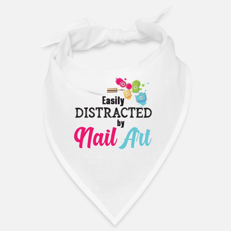 Easily distracted by Nail Art Nail Tech Bandana