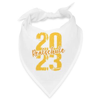 Realschule bestanden Realschulabschluss 2023 - Bandana - Weiß - Vorne