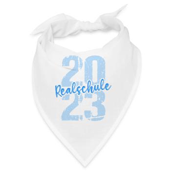 Realschule bestanden Realschulabschluss 2023 - Bandana - Weiß - Vorne