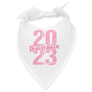 Realschule bestanden Realschulabschluss 2023 - Bandana - Weiß - Vorne