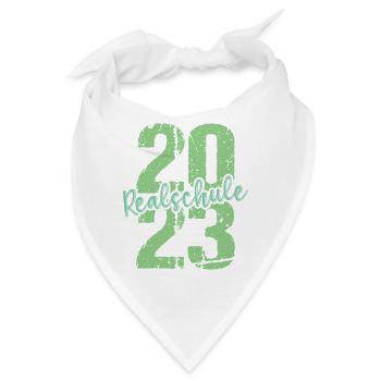 Realschule bestanden Realschulabschluss 2023 - Bandana - Weiß - Vorne