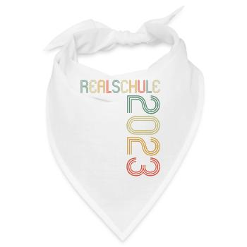 Realschule bestanden Realschulabschluss 2023 - Bandana - Weiß - Vorne