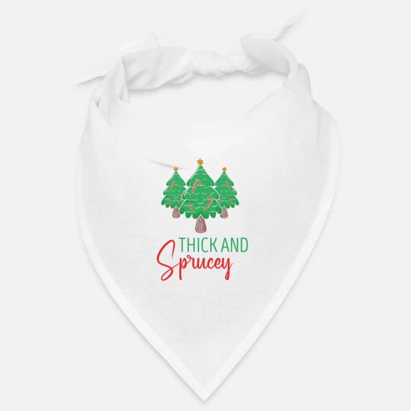 Je les aime vraiment épais et épicéa Couples de Noël Bandana