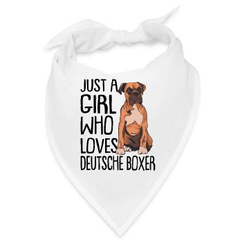 Deutscher Boxer - Bandana - Weiß - Vorne