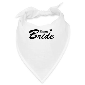 Team Braut Hochzeitsfeier - Bandana - Weiß - Vorne