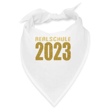 Realschule bestanden Realschulabschluss 2023 - Bandana - Weiß - Vorne