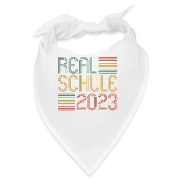 Realschule bestanden Realschulabschluss 2023 - Bandana - Weiß - Vorne