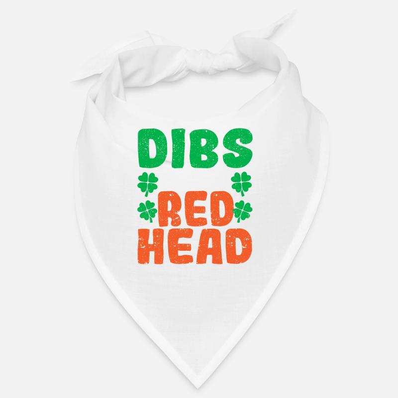 Dibs On The Redhead Irish Shamrock St. Patrick’s Bandana