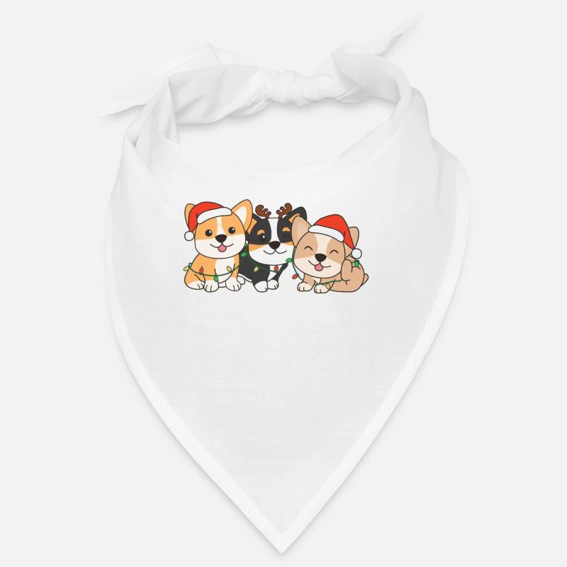 Corgi Animaux de Noël Chiens mignons Bandana
