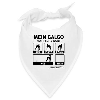 Galgo - Bandana - Weiß - Vorne
