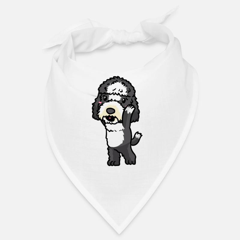 Émoticône de chien Sheepadoodle Bandana