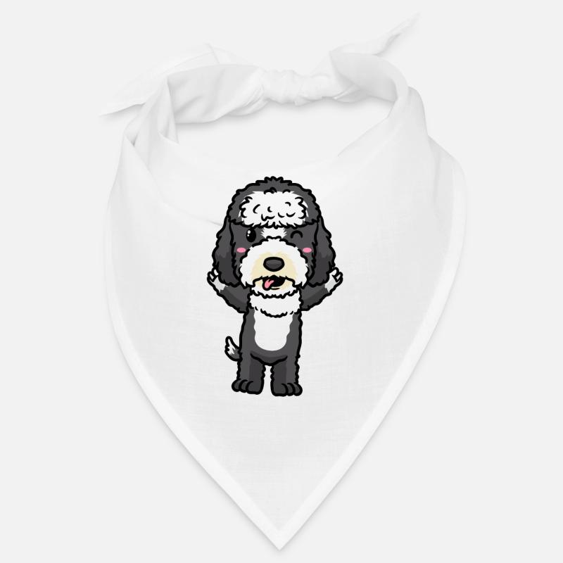 Émoticône de chien Sheepadoodle Bandana