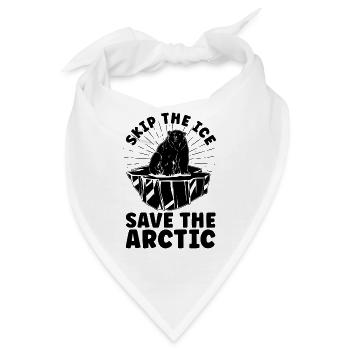 Skip The Ice Environmental Global Warming Advocate - Bandana - Weiß - Vorne