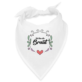 Braut - Bandana - Weiß - Vorne