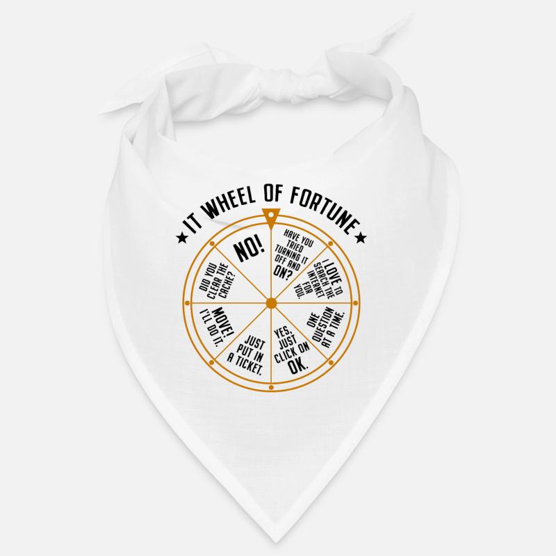 Support informatique Roue de la fortune Service Desk IT Helpdesk Nerd Bandana