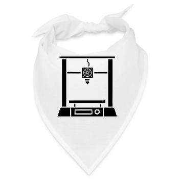 3D-Druck 3D-Drucker - Bandana - Weiß - Vorne