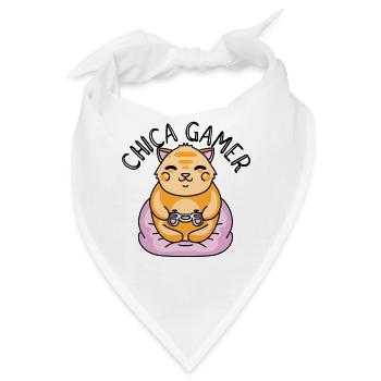Chica Gamer Graphic Gaming Video Game Player Nerd - Bandana - Weiß - Vorne