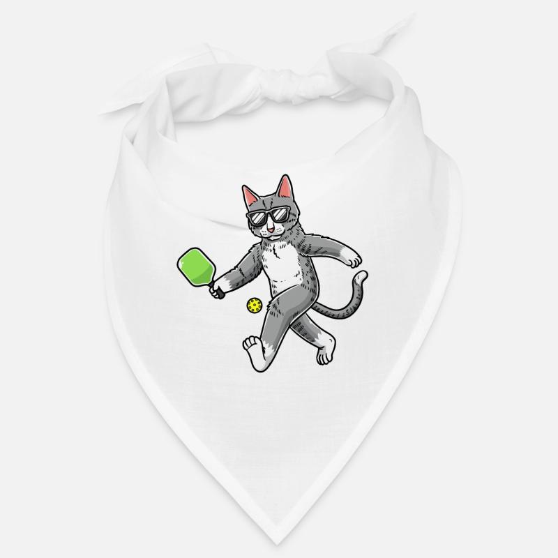 Cat plays pickleball Bandana