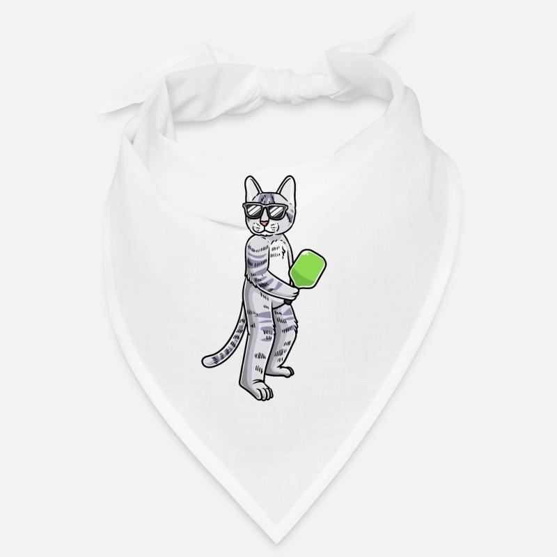 Cat plays pickleball Bandana