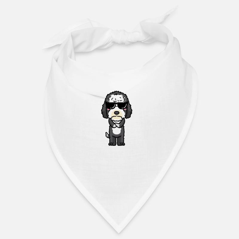 Stolze Sheepadoodle Mama - Bandana - Weiß