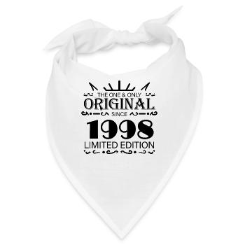 1998 - Baujahr 1998 - Jahrgang 1998 - Bandana - Weiß - Vorne