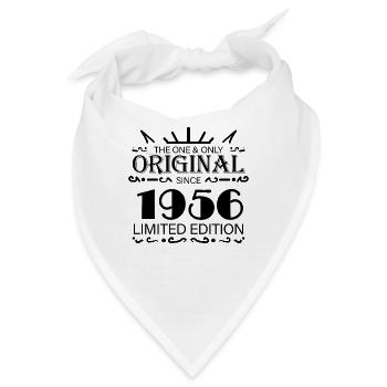 1956 - Baujahr 1956 - Jahrgang 1956 - Bandana - Weiß - Vorne