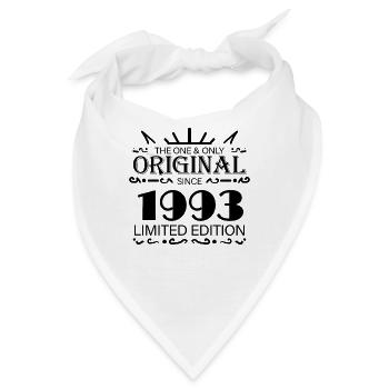 1993 - Baujahr 1993 - Jahrgang 1993 - Bandana - Weiß - Vorne