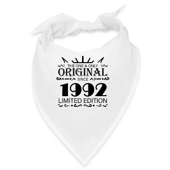 1992 - Baujahr 1992 - Jahrgang 1992 - Bandana - Weiß - Vorne
