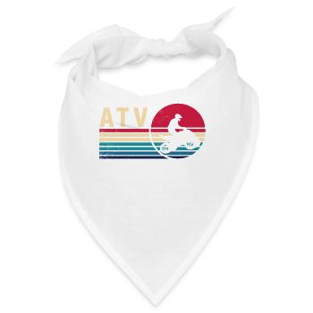 All-Terrain-Fahrzeuge Ästhetische Vintage-Kunst Retro T - Bandana - Weiß - Vorne
