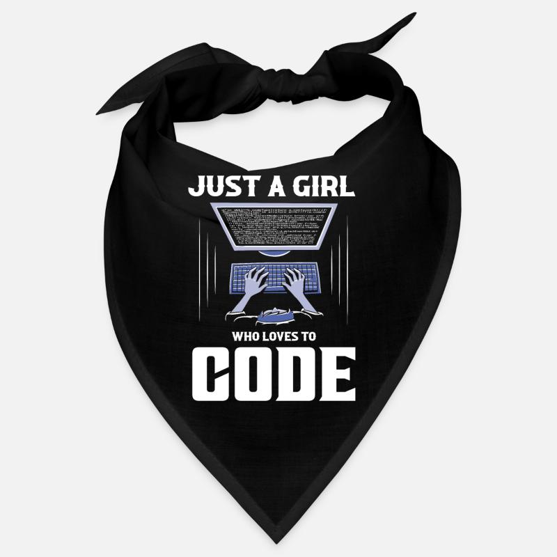 Just A Girl Who Loves To Code Software Coding Bandana