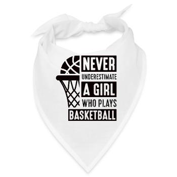 Basketball Mädchen Streetball - Bandana - Weiß - Vorne