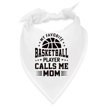Basketball Mutter BBall Dribbling Sport Sohn - Bandana - Weiß - Vorne