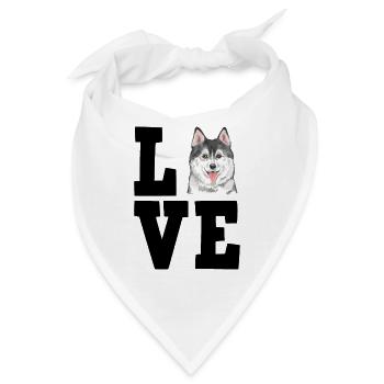 Husky - Bandana - Weiß - Vorne