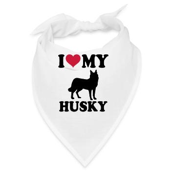 Husky - Bandana - Weiß - Vorne